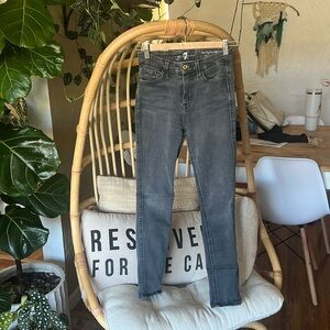 7 For All Mankind High Waist Ankle Skinny Jean.